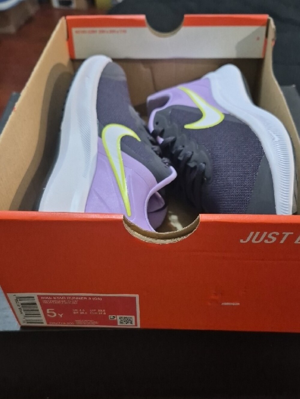 Nike Star Runner 3 GS 'Cave Purple' (2025) M5Y/W6.5 New W/OG Box - Picture 10 of 11